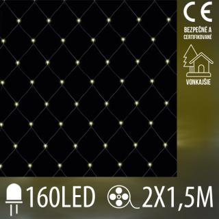 Vianočná LED svetelná sieť vonkajšia - 160LED - 2x1,5 ...