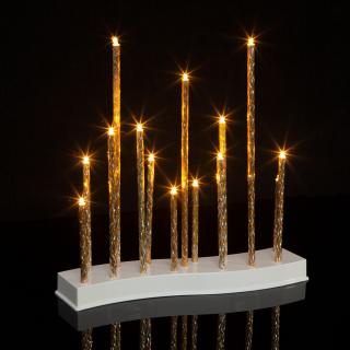 Vianočná ozdoba LED sviečka- 15 LED - teplá biela - 3 x ...