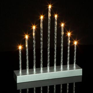 Vianočná ozdoba LED sviečka -  9 LED - teplá biela - 3 ...