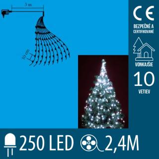 Vianočný LED zväzok svietiacich reťazcov - 10 reťazcov ...