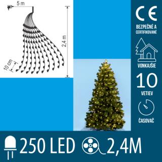 Vianočný LED zväzok svietiacich reťazcov s časovačom ...