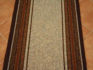 Behúň koberec Bari hnedý (Tkaný behúň skladom v šírke 60cm,)