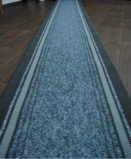 Behúň koberec Bari šedý (Tkaný behúň skladom v šírke 60cm,)