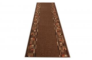 Behúň koberec Bombay 44 hnedý (Behúň na gume v šírke od 67cm)