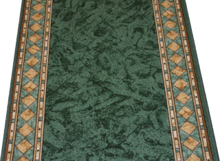 Behúň koberec CH22-zelený (Lacný behúň na gume v šírke 67cm,)