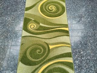Behúň koberec Friese 7095YY zelený (kobercové behúne skladom v)