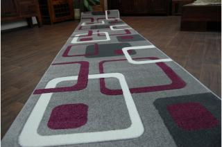 Behúň koberec Friese šedý (Kobercové behúne skladom v šírke)