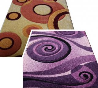 Behúň koberec Friese žltý-7063S  a fialový-7095V (kobercové)