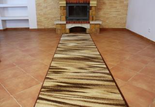 Behúň koberec Heat-set AR-béžový (Kobercové behúne skladom v)