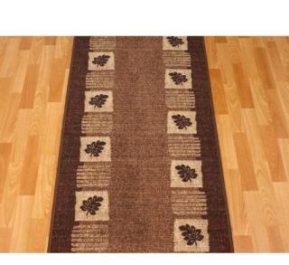 Behúň koberec LF-hnedý (Lacný behúň na gume v šírke 70cm,)