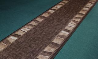 Behúň koberec Linea 44 hnedý (Behúň na gume v šírke 67cm, 80cm)