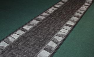 Behúň koberec Linea 97 šedý (Behúň na gume v šírke 67cm, 80cm)