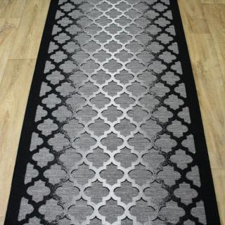 Behúň koberec Max-šedý (Lacný behúň na gume v šírke 70cm,)