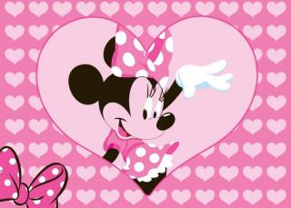 Detský Disney koberec myška  Minnie Hello (Koberec myška)