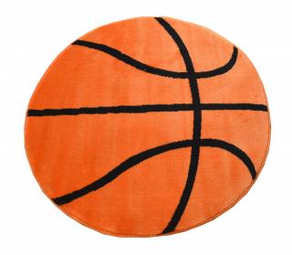 Detský koberec Basketbalová lopta (Kruhový koberec rozmerov)