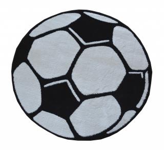 Detský koberec Futbalová lopta (Kruhový koberec rozmerov 100 x)