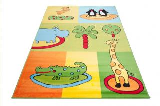 Detský koberec Happy K596A žltý (Kusový koberec rozmerov od)