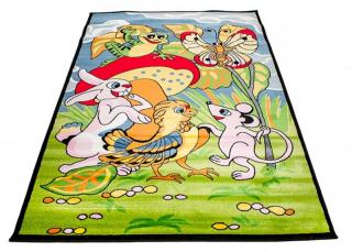 Detský koberec Happy lesné zvieratká (Kusový koberec rozmerov)