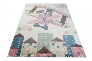Detský koberec Happy V029A C (Koberec v pastelových farbách)