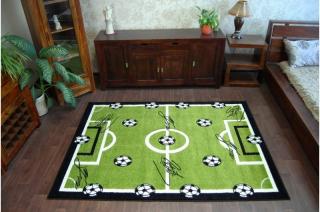 Detský koberec Lopty zelený (Kusový koberec rozmerov)