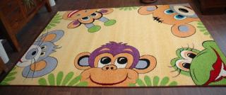 Detský koberec Opica zlatá (Kusový koberec rozmerov od)