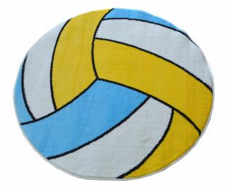 Detský koberec Volejbalová lopta (Kruhový koberec rozmerov 100)