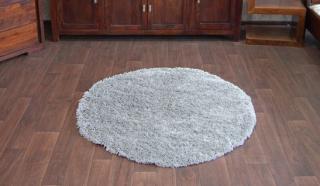 Koberec kruh a ovál Shaggy Parisian šedý (Shaggy koberec ovál,)