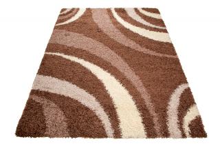 Koberec Shaggy 3676A DB (Hnedý Shaggy koberec v rozmeroch od)