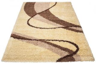 Koberec Shaggy 7178C C (Krémový Shaggy koberec v rozmeroch od)