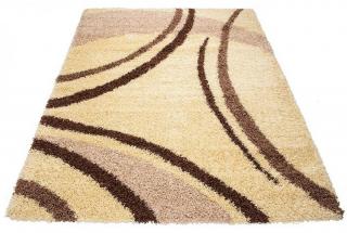 Koberec Shaggy 7183A C (Krémový Shaggy koberec v rozmeroch od)