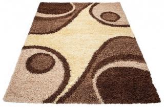 Koberec Shaggy 7635A C (Krémový Shaggy koberec v rozmeroch od)