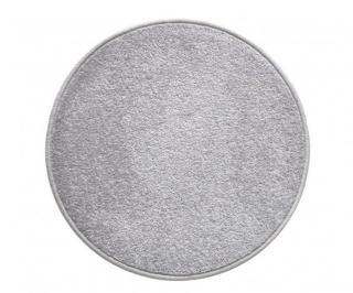 Kusový koberec Eton šedý (Šedý koberec v tvare:  kruh, kvet,)
