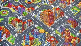 Metrážový detský koberec Big City 97 šedý (Detský koberec v)