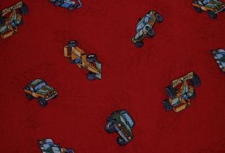 Metrážový detský koberec Racer červený (Detský koberec v)