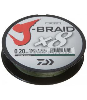 Šnúra Daiwa J-Braid zelená 150m 0,10mm