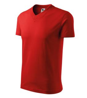 102 Tričko V-NECK 160 UNISEX malfini 07 červená