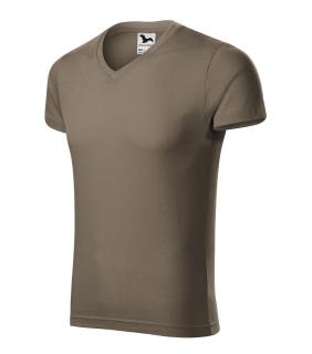 146 SLIM FIT V-NECK TRIČKO PÁNSKE malfini 29 ARMY