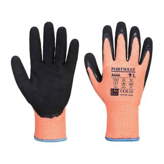 A646 Protiporézne zateplené rukavice Portwest Vis-Tex Winter HR Cut nitril