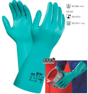Antistatické pracovné rukavice Ansell SOL-VEX 37-695