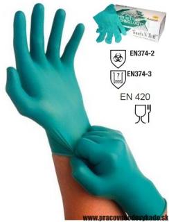 Antistatické pracovné rukavice jednorázové TOUCH N TUFF ANSELL (92-600) NEPUDR