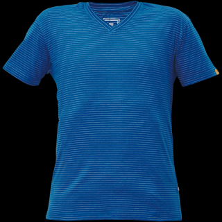 Antistatické tričko NOYO ESD V CERVA royal modrá