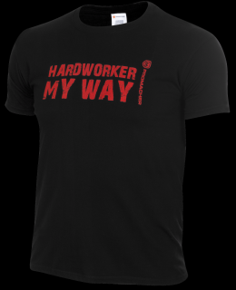 Bavlnené tričko HARDWORKER T-SHIRT BLACK PROMACHER