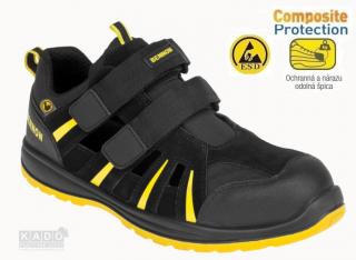 Bezpečnostná obuv - BENNON RIBBON S1 ESD SANDÁLE (EN ISO 20345)