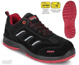 Bezpečnostná obuv BENNON TAURUS S1 čierno/červená (EN ISO)