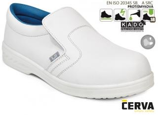 Bezpečnostná obuv - MOKASÍNY RAVEN WHITE S2 BIELE (EN ISO)