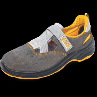 Bezpečnostná obuv PANDA MATERA MF S1 ESD SRC sandále sivá