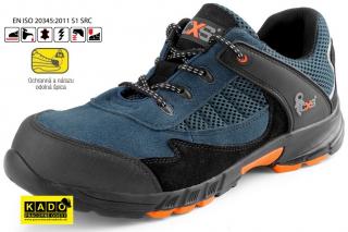 Bezpečnostná obuv - poltopánky ISLAND EIVISSA S1 CXS čierno/modré
