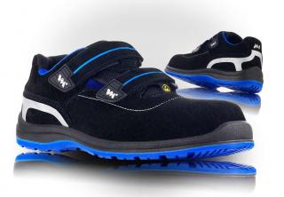 Bezpečnostná obuv VM- sandále 2195-S1P ESD PARMA čierno/modré ()