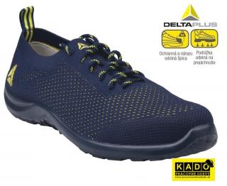 Bezpečnostná priedušná obuv SUMMER S1P DELTAPLUS modrá/žltá