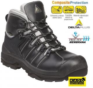 Bezpečnostná treková obuv DELTAPLUS NOMAD S3 s membránou čierna ()